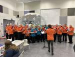 Early festive song in Burgess Hill